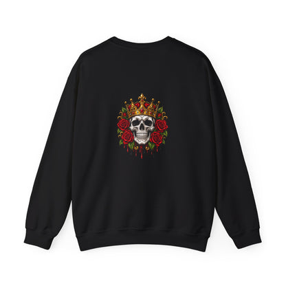 Skull King — Crown & Roses — Back-Print Graphic Crewneck
