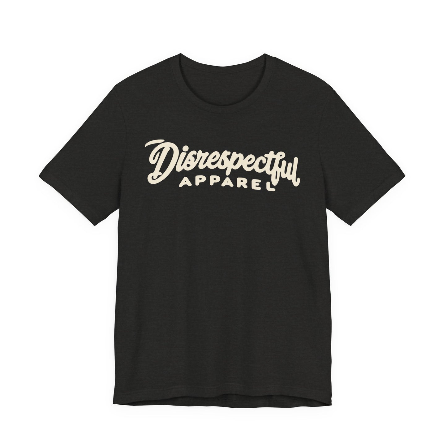 Disrespectful Apparel Script Logo Tee — Casual Graphic T-Shirt
