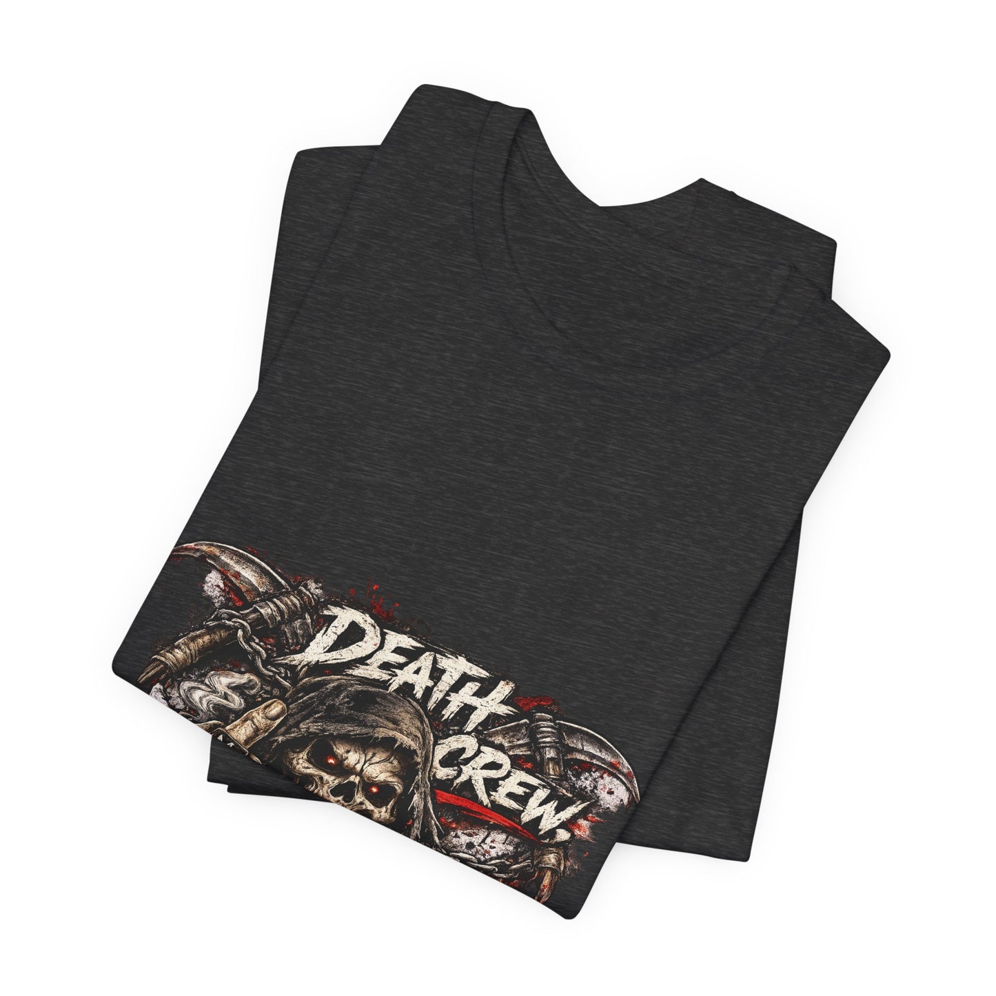 Death Crew Skull Graphic Tee — Vintage Biker Rock T-Shirt
