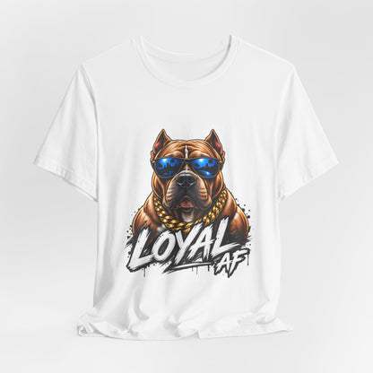 Loyal AF Pitbull T-Shirt — Cool Sunglasses Dog Graphic Tee