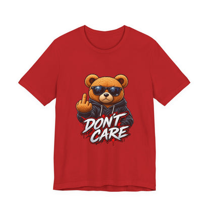 T-Shirt — 'Don't Care' Bear Graphic Tee