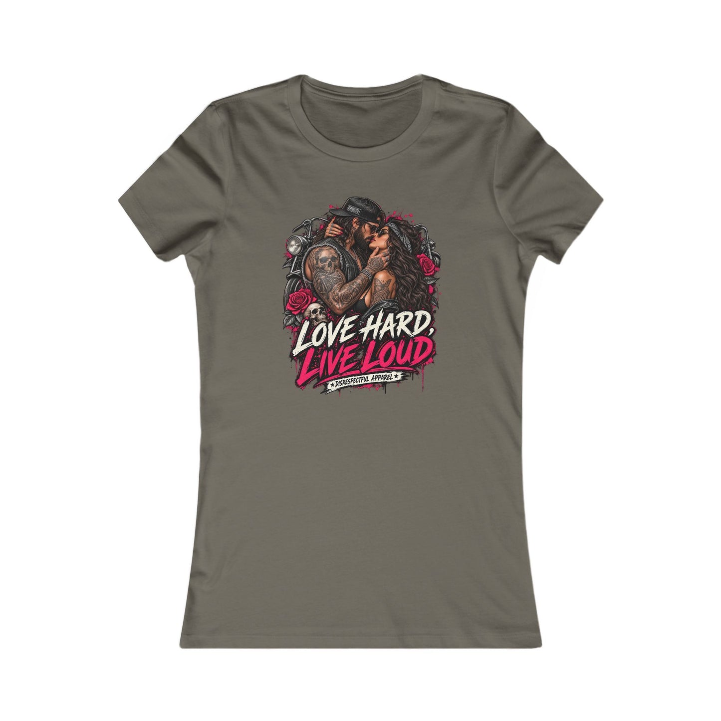 Love Hard Live Loud — Women's Favorite Graphic Tee