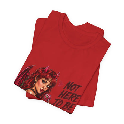 Not Here To Be Nice Devil Girl Tee