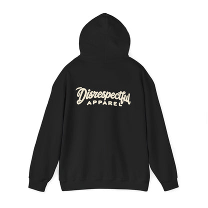 DA Script Logo — White — Back-Print Graphic Hoodie