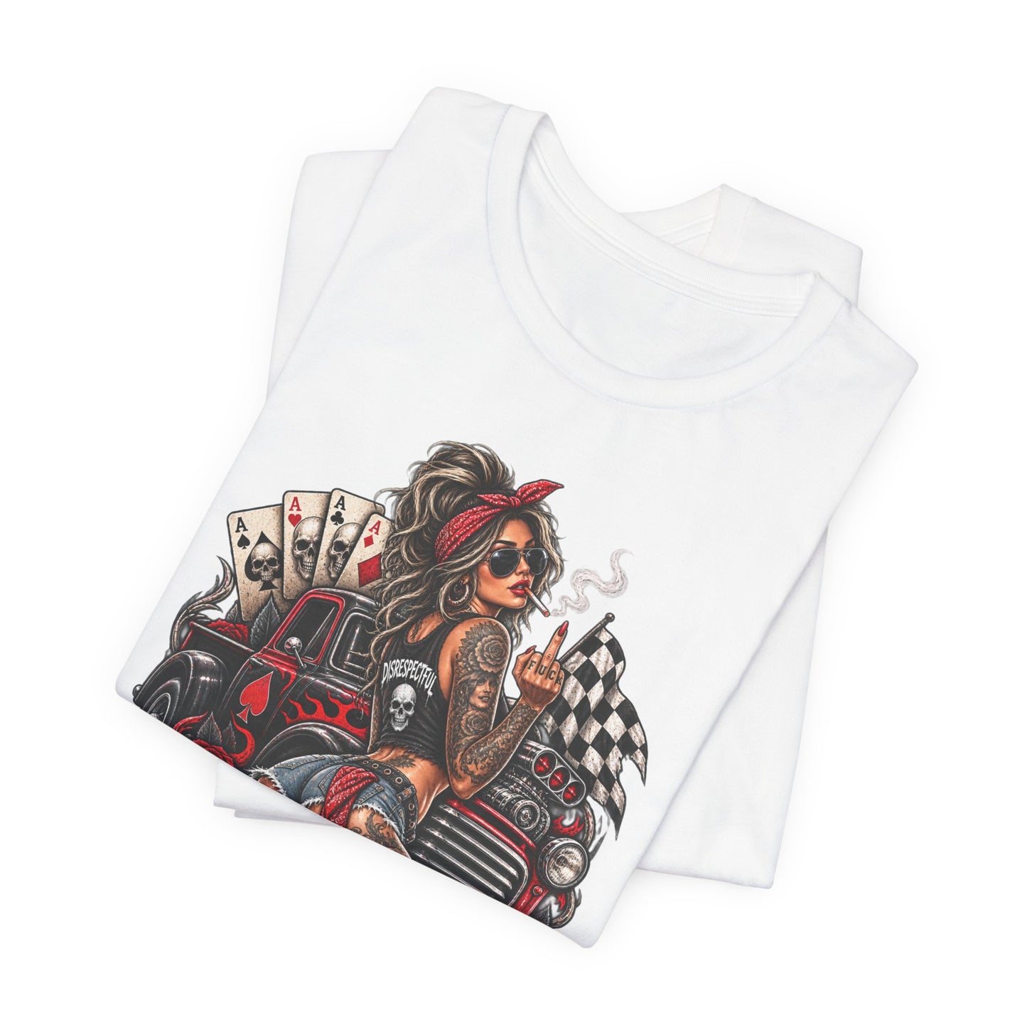 Disrespectful Apparel Pin-Up Racing Tee