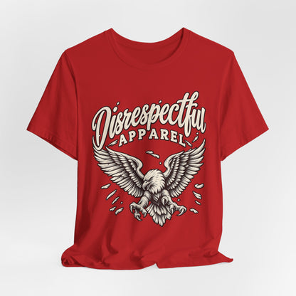 Disrespectful Apparel Eagle Graphic Tee — Vintage Script Logo T-Shirt