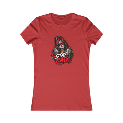 Stay Rad Skull Girl — Women's Favorite Graphic Tee
