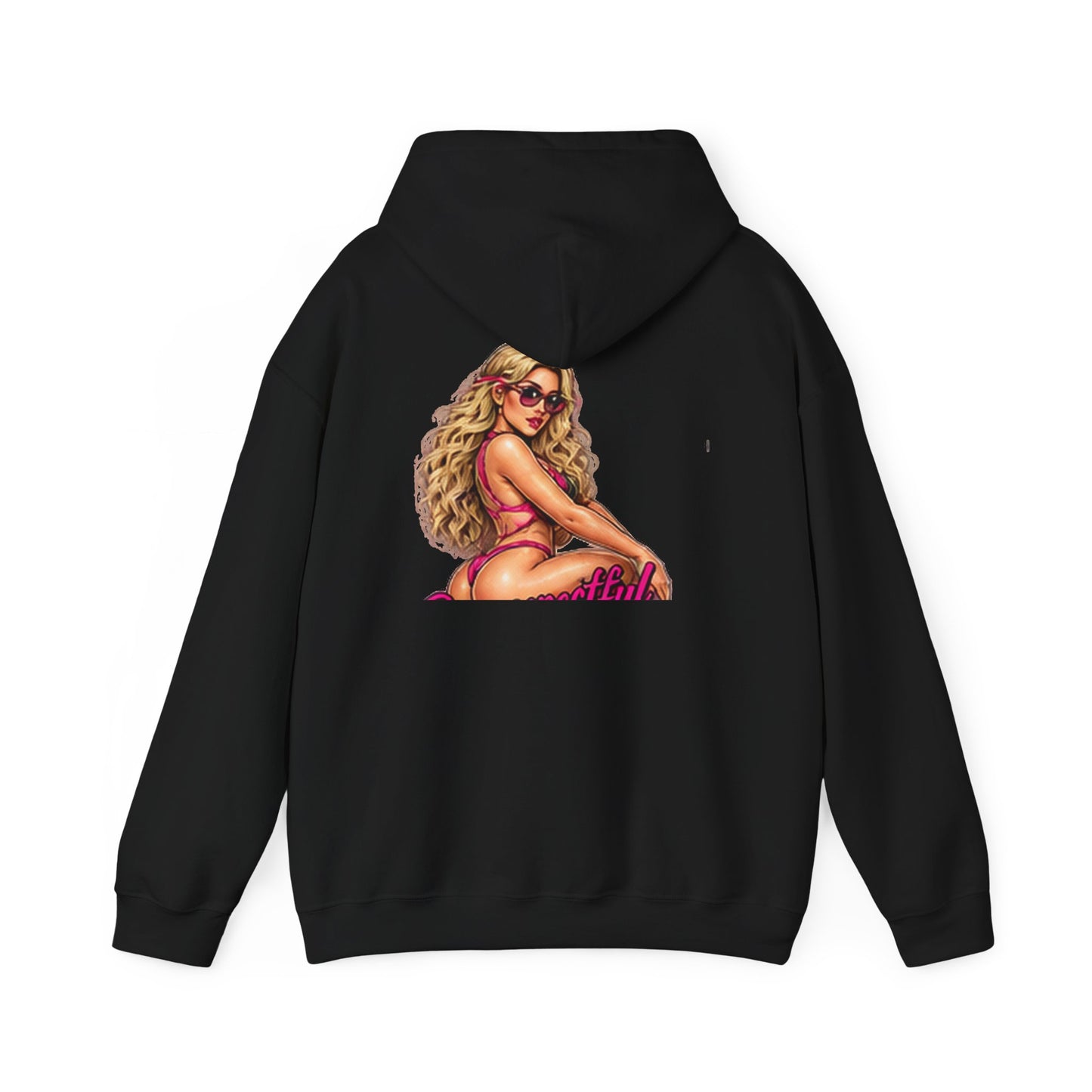 Vintage Pin-Up — Back-Print Graphic Hoodie
