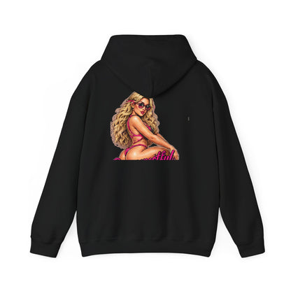 Vintage Pin-Up — Back-Print Graphic Hoodie