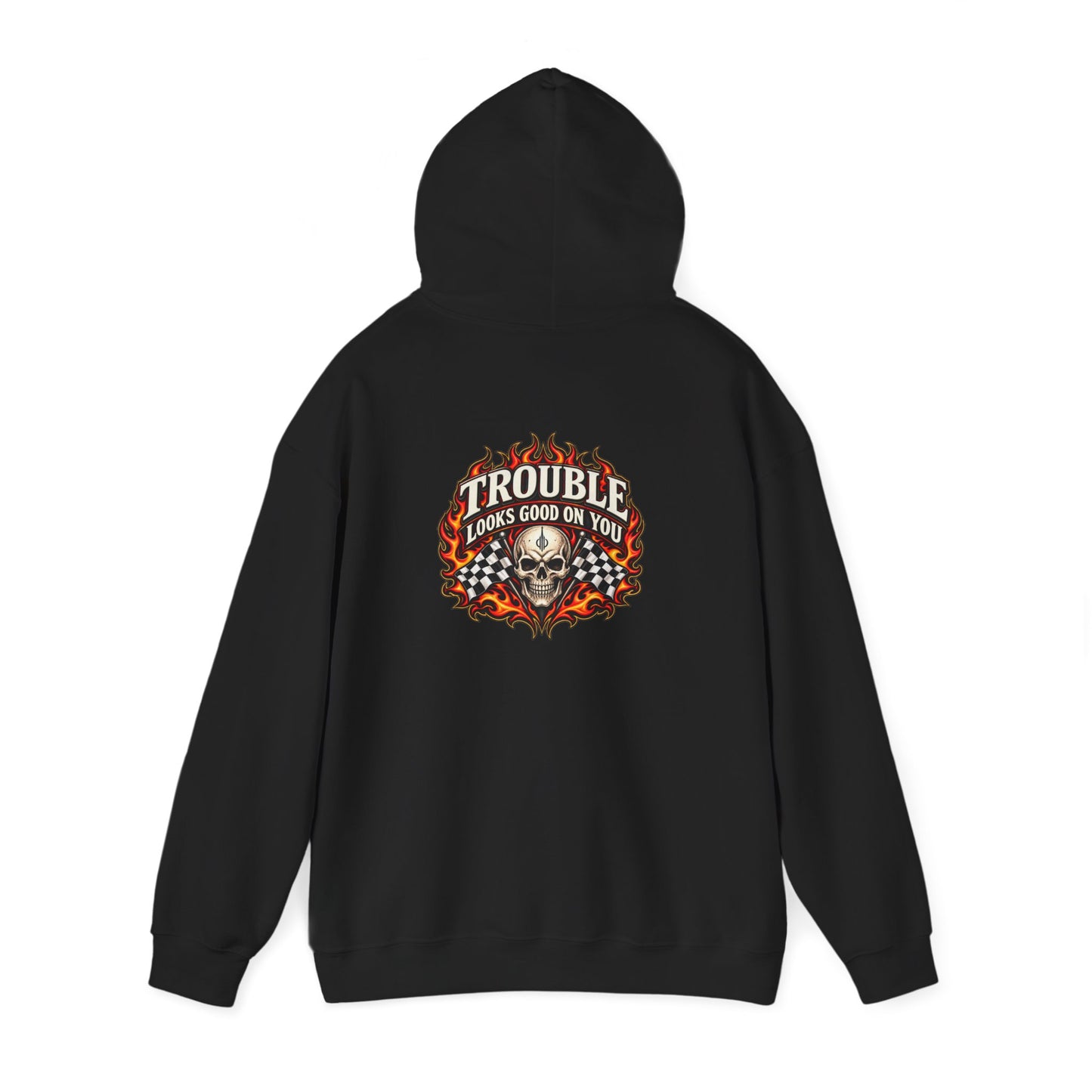 Trouble Looks Good On You — Back-Print Graphic Hoodie