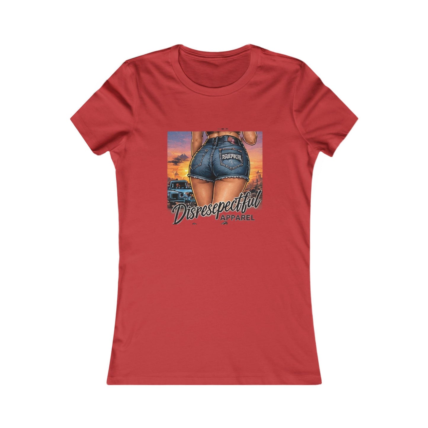Sunset Denim Pin-Up — Women's Favorite Graphic Tee