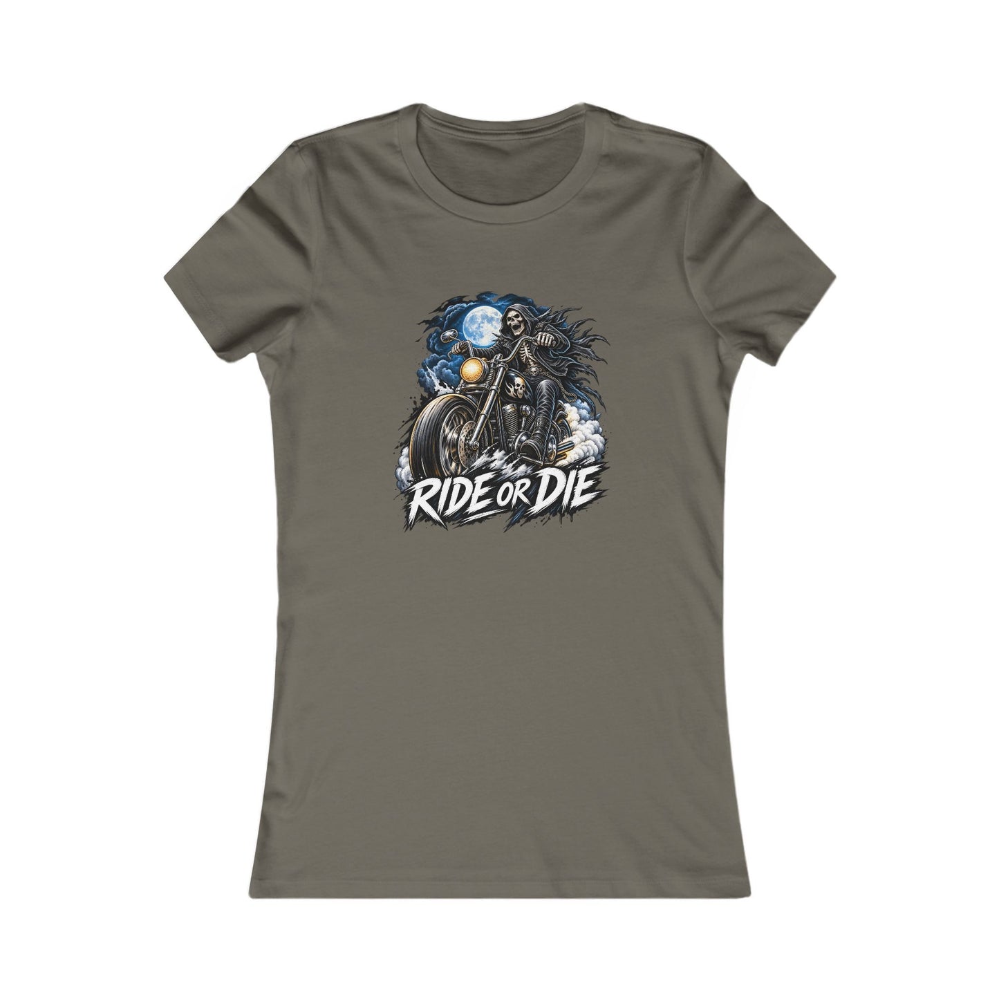 Ride or Die Motorcycle — Women's Favorite Graphic Tee