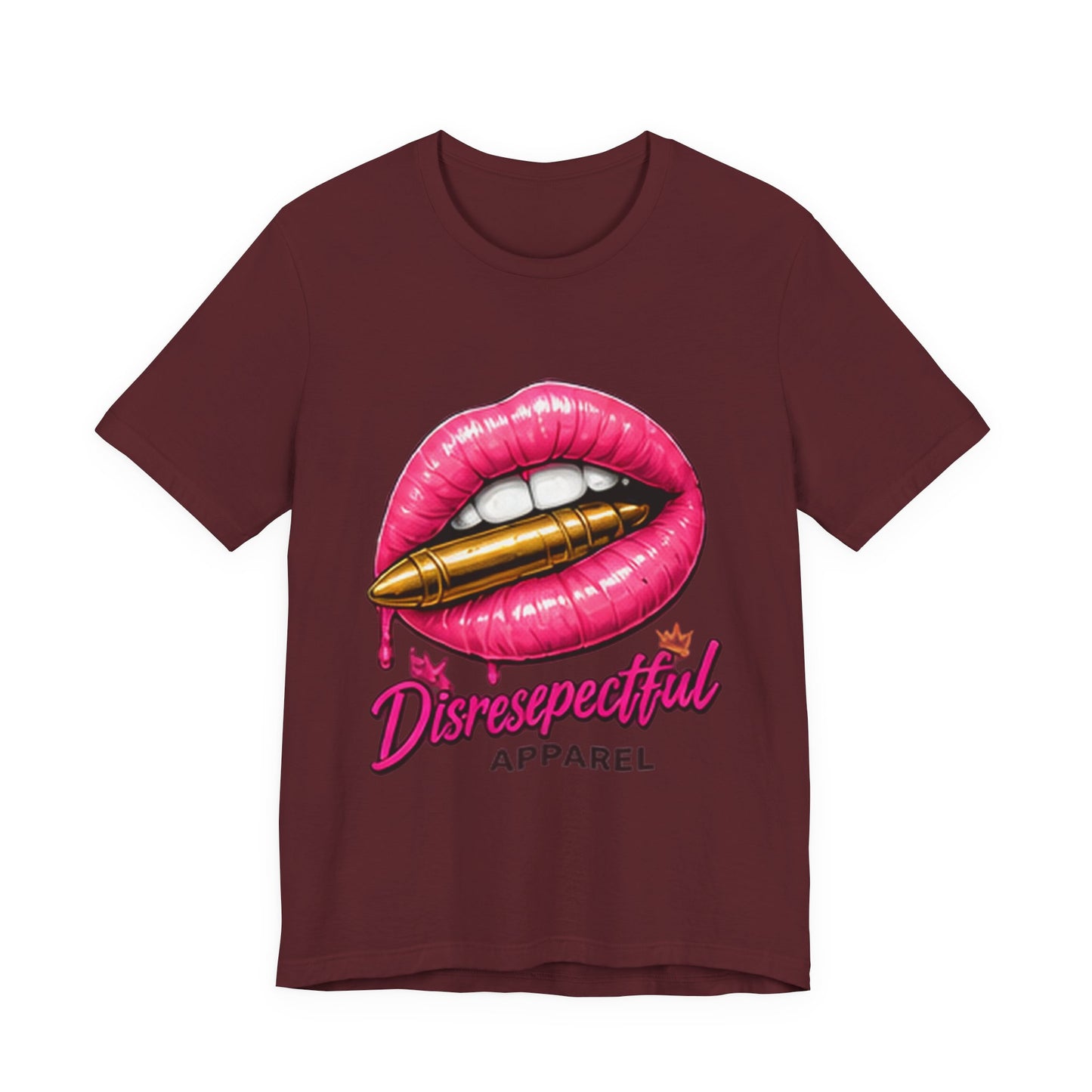 Kiss Kiss Bang Bang — Pink Lip & Bullet Graphic Tee