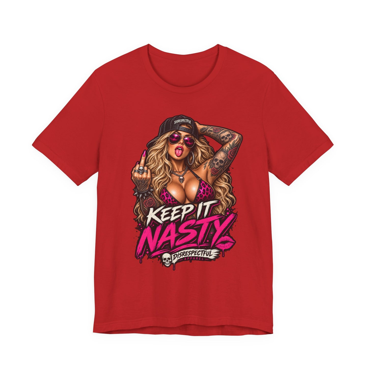 Keep It Nasty Graphic Tee — Edgy Pinup Streetwear Shirt