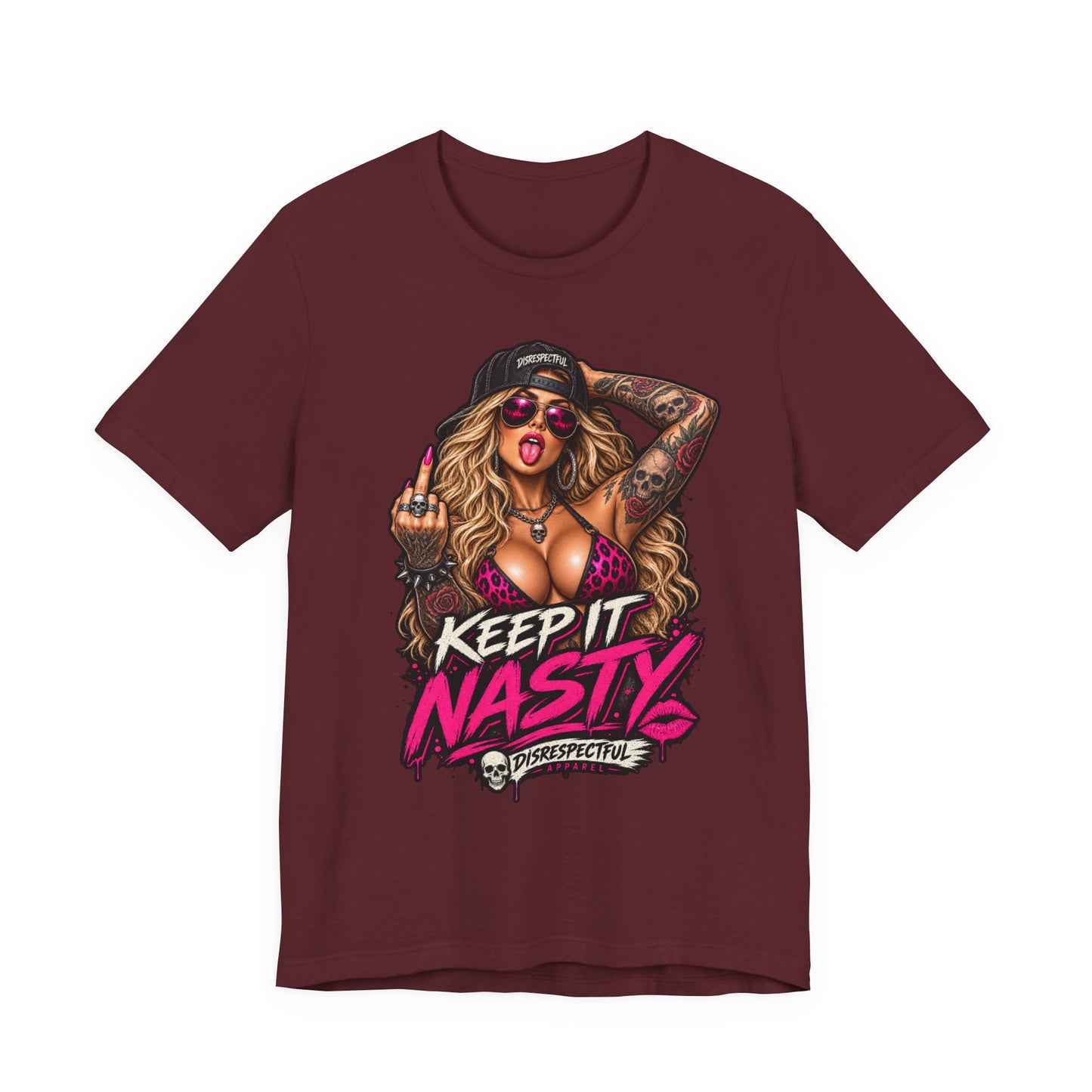 Keep It Nasty Graphic Tee — Edgy Pinup Streetwear Shirt