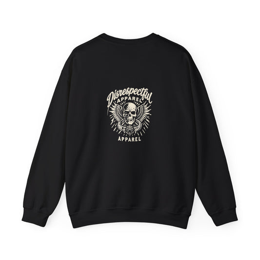 Skull & Wings — Back-Print Graphic Crewneck