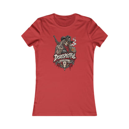 Disrespectful Apparel Cowboy Skeleton — Women's Favorite Graphic Tee