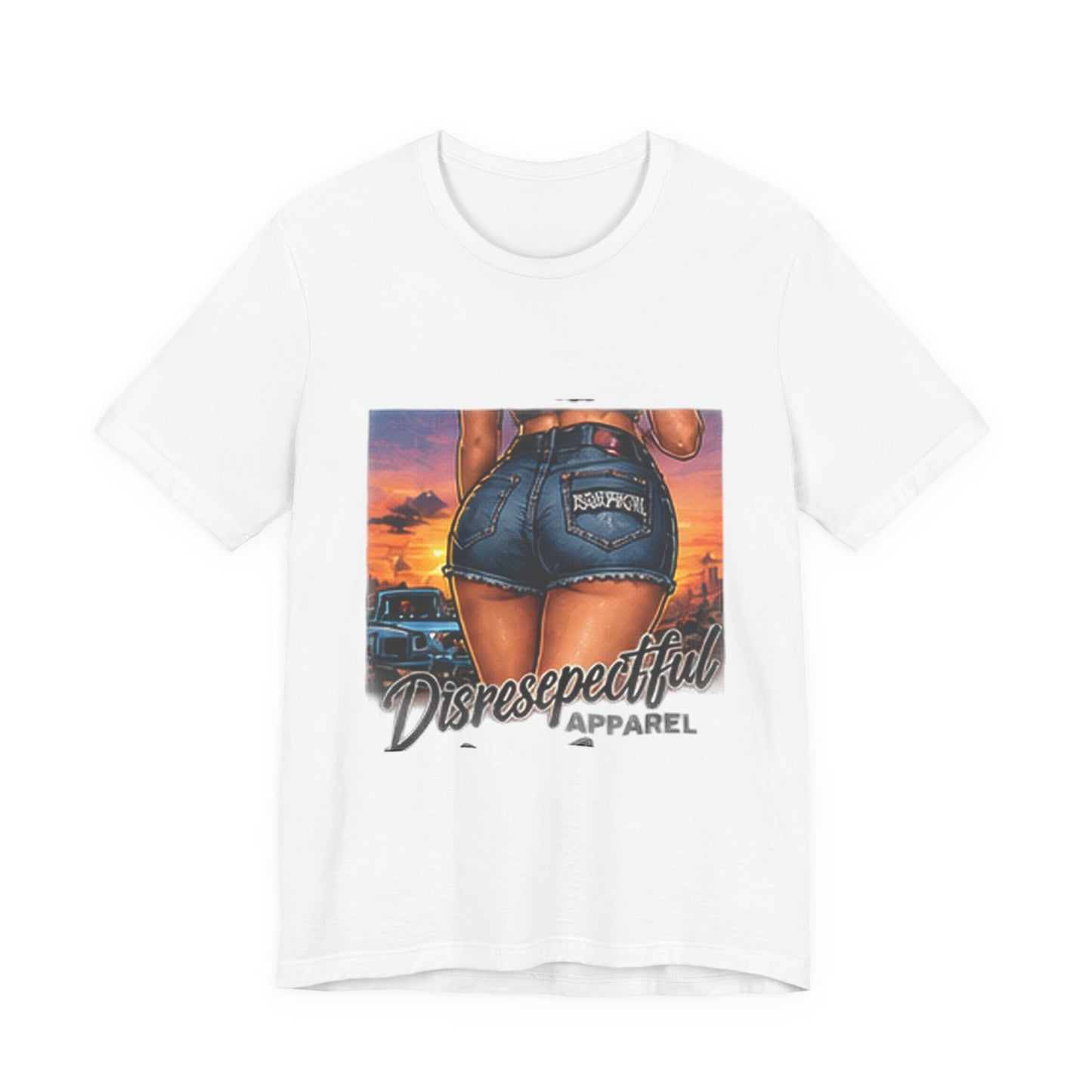 Sunset Denim — Retro Pin-Up Graphic Tee