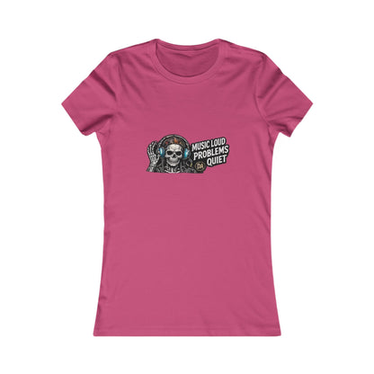 Music Loud, Problems Quiet — Women's Favorite Graphic Tee
