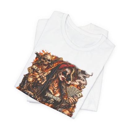 Skull Gambler Graphic Tee — Grim Reaper Poker Night T-Shirt