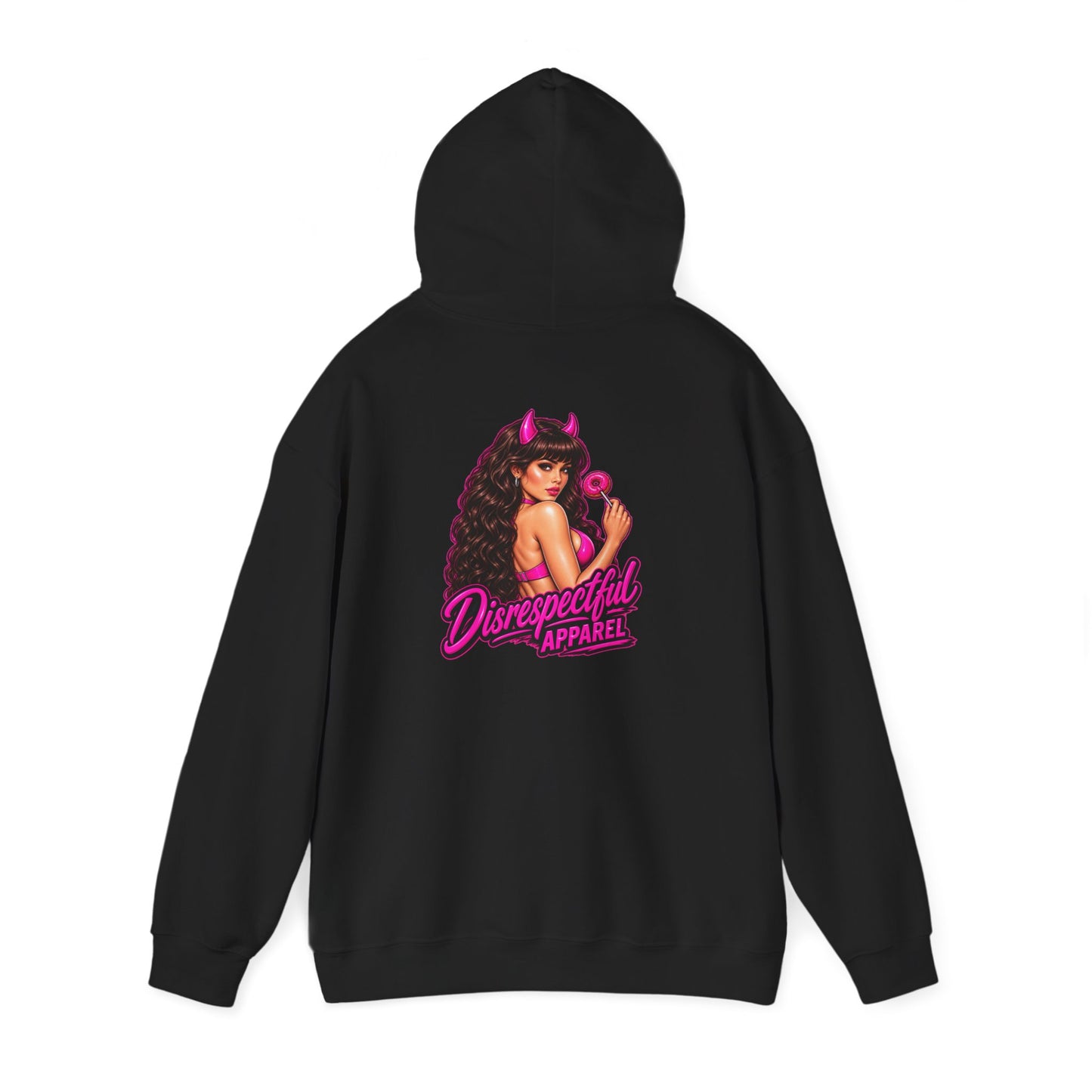 Disrespectful Devil Girl — Back-Print Graphic Hoodie
