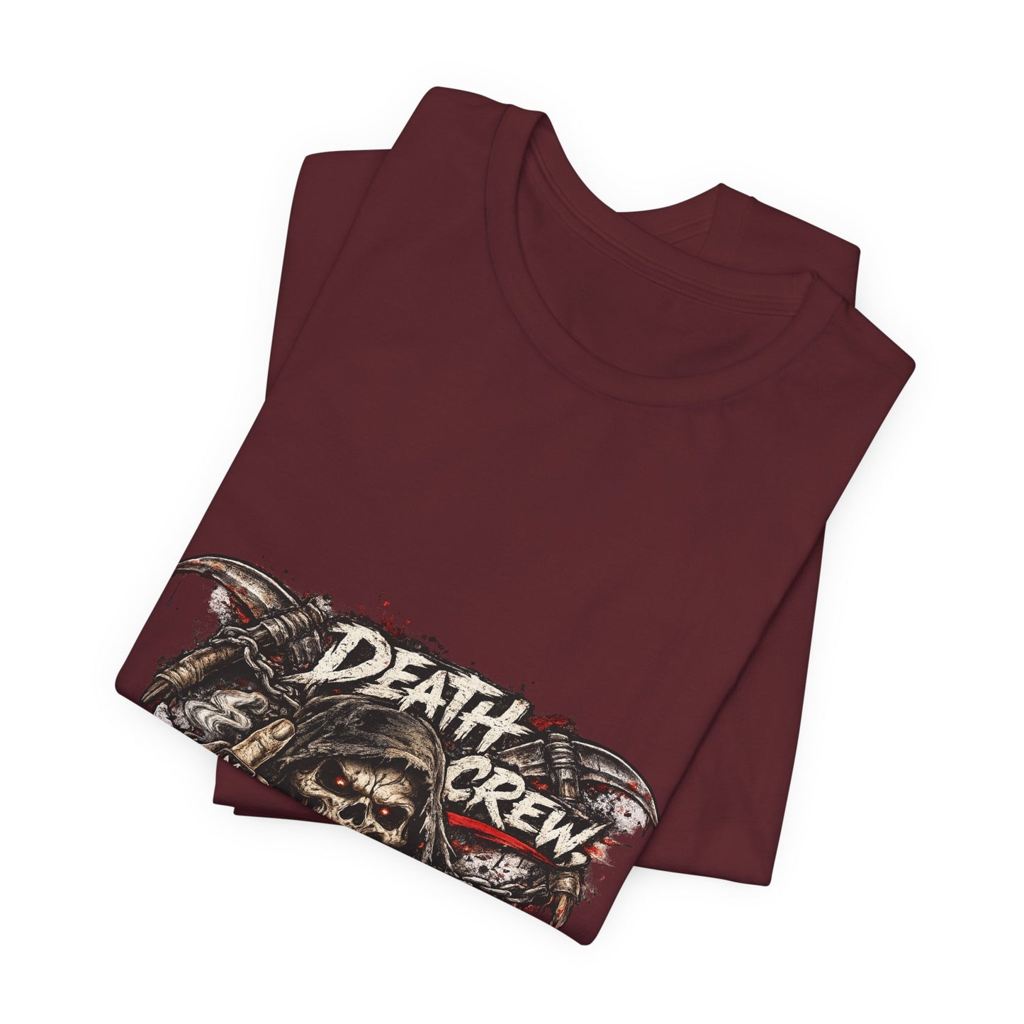 Death Crew Skull Graphic Tee — Vintage Biker Rock T-Shirt
