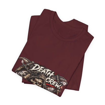 Death Crew Skull Graphic Tee — Vintage Biker Rock T-Shirt