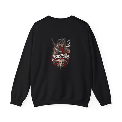Cowboy Skeleton — Back-Print Graphic Crewneck