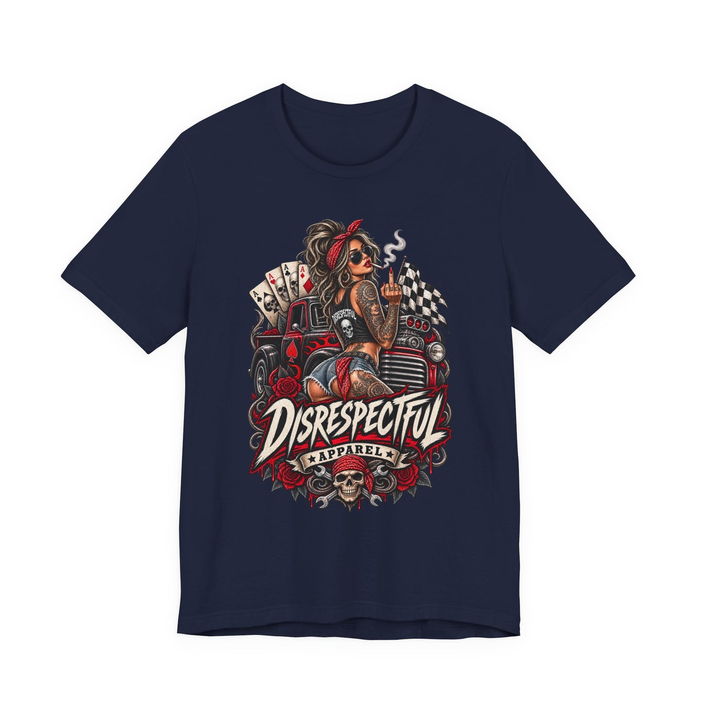 Disrespectful Apparel Pin-Up Racing Tee