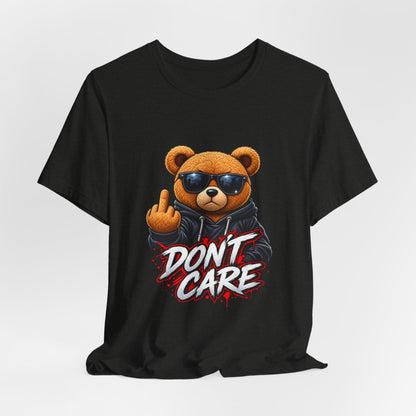 T-Shirt — 'Don't Care' Bear Graphic Tee