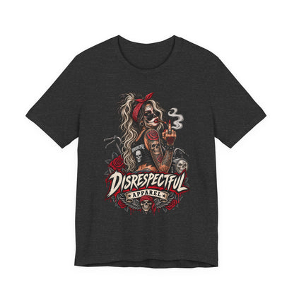 Disrespectful Apparel Skull Pin-Up Tee