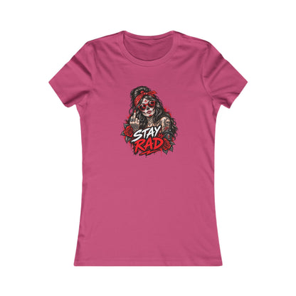 Stay Rad Skull Girl — Women's Favorite Graphic Tee