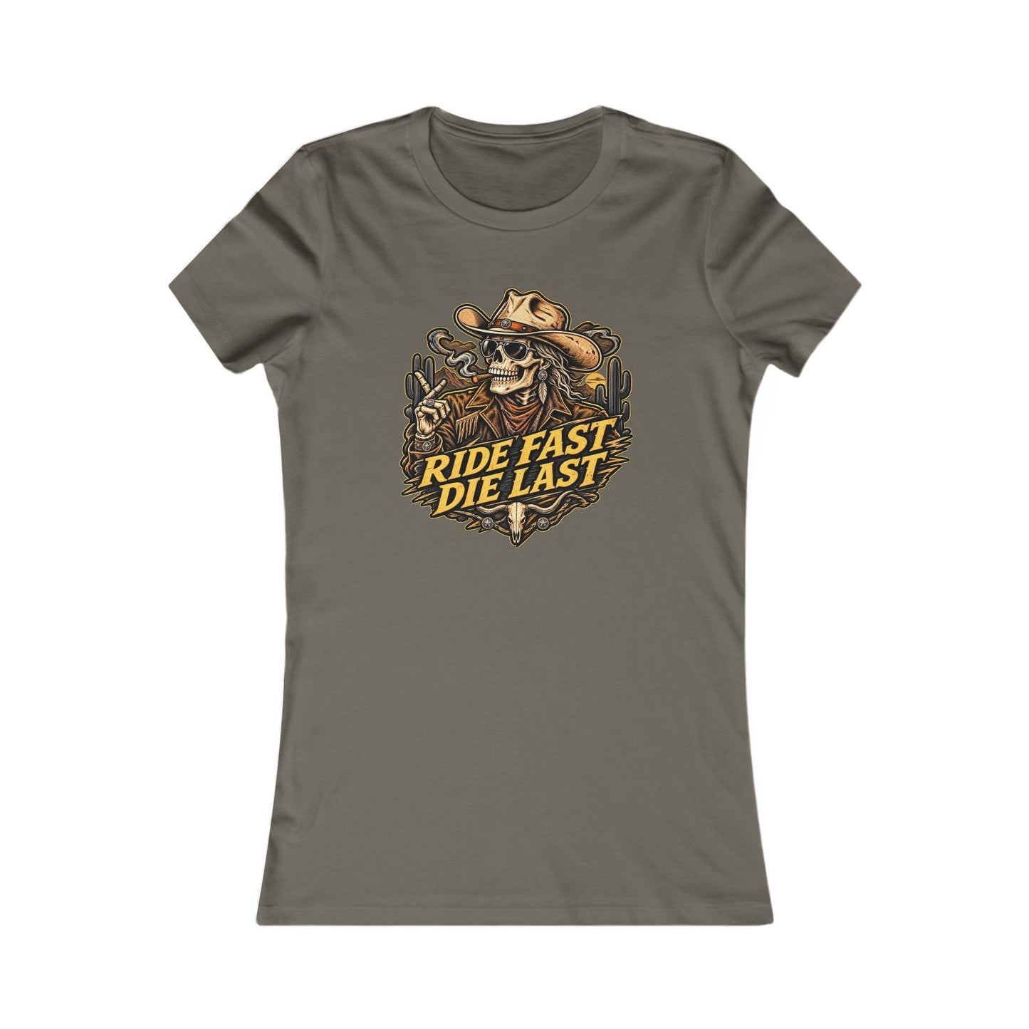 Ride Fast Die Last Motorcycle — Women's Favorite Graphic Tee