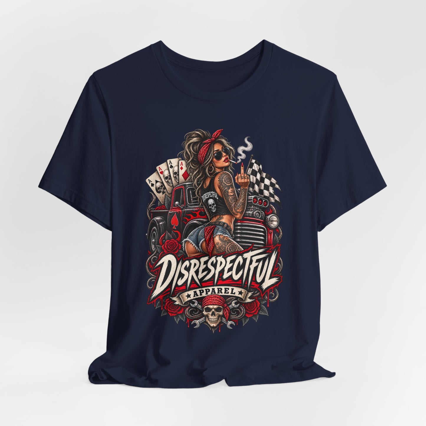 Disrespectful Apparel Pin-Up Racing Tee