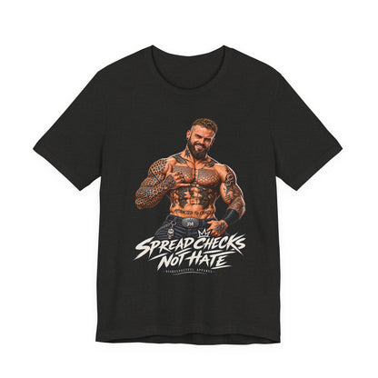 Spread Cheeks Not Hate — Tattooed Biker Graphic Tee