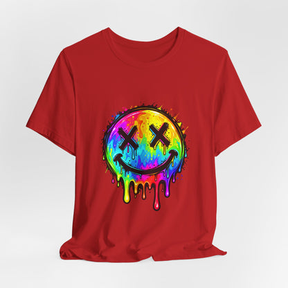 Rainbow Drip Smiley T-Shirt