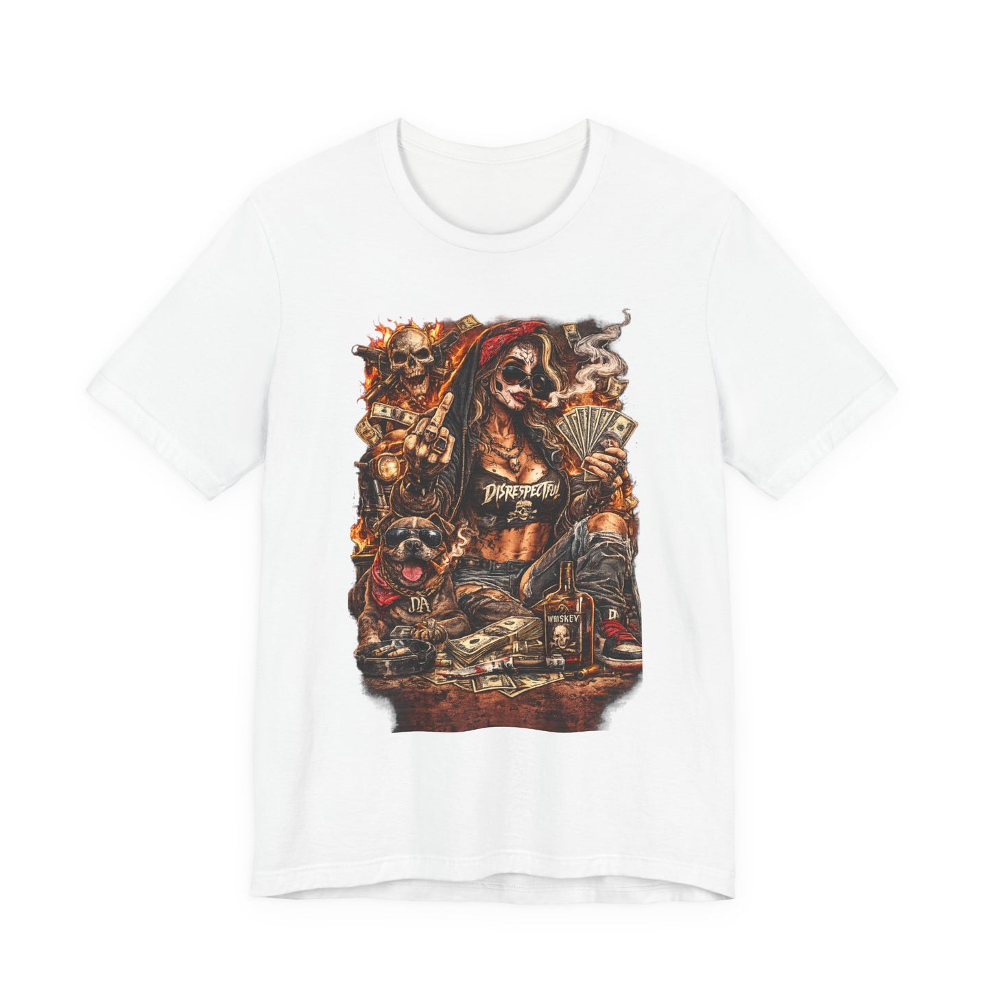 Skull Gambler Graphic Tee — Grim Reaper Poker Night T-Shirt