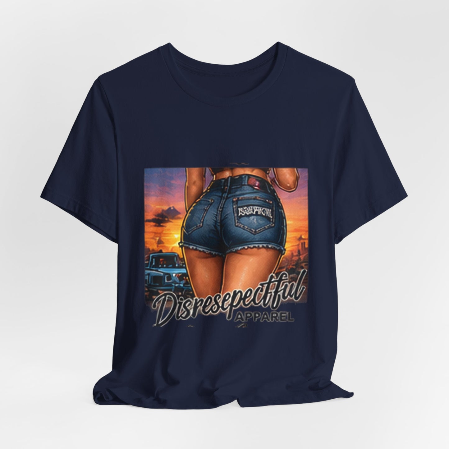 Sunset Denim — Retro Pin-Up Graphic Tee