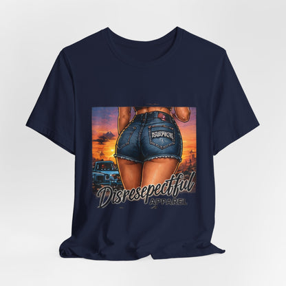 Sunset Denim — Retro Pin-Up Graphic Tee