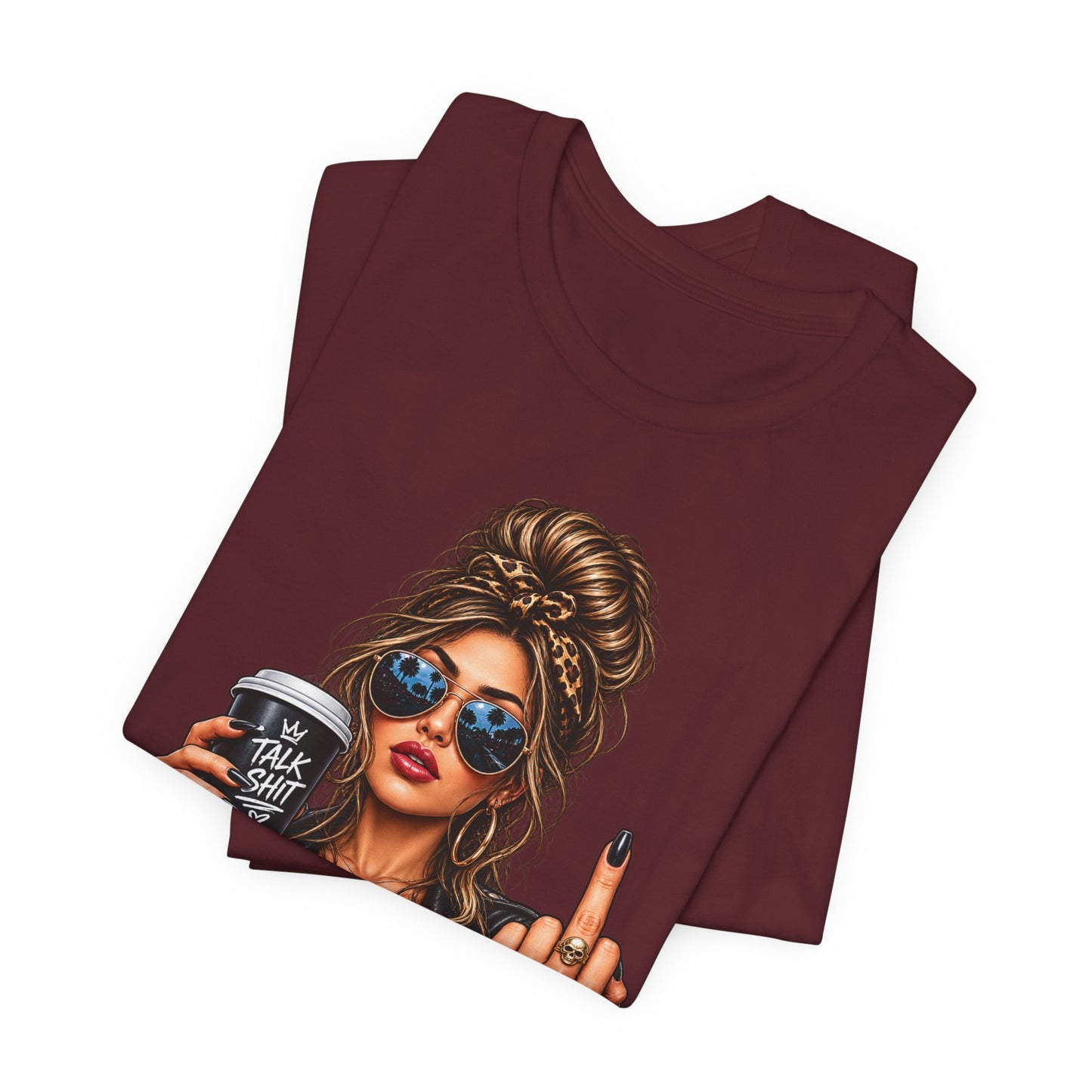 Coffee & Contempt — Black Graphic Tee