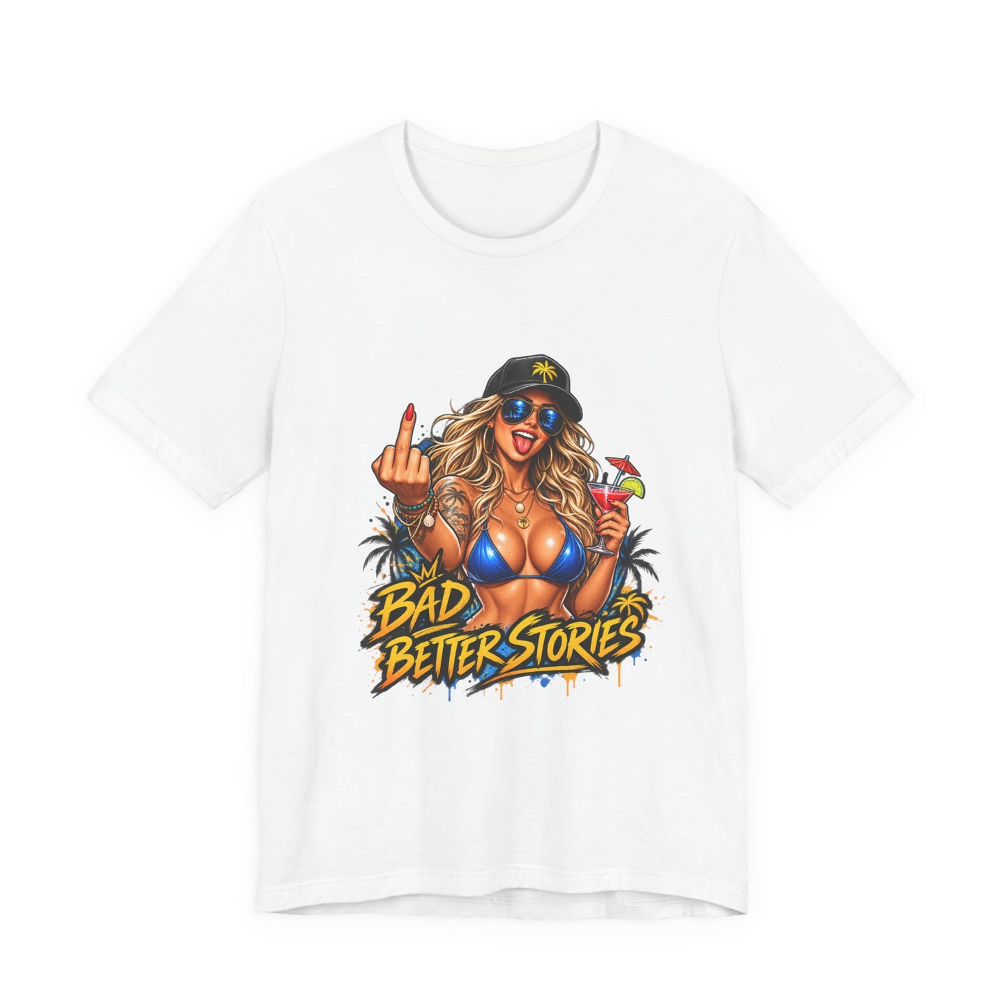 Bad Decisions, Better Stories — Beach Pinup Graphic Tee