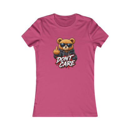 'Don't Care' Bear — Women's Favorite Graphic Tee