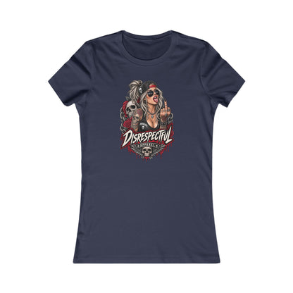 Defiant Pin-Up Skull — Women's Favorite Graphic Tee