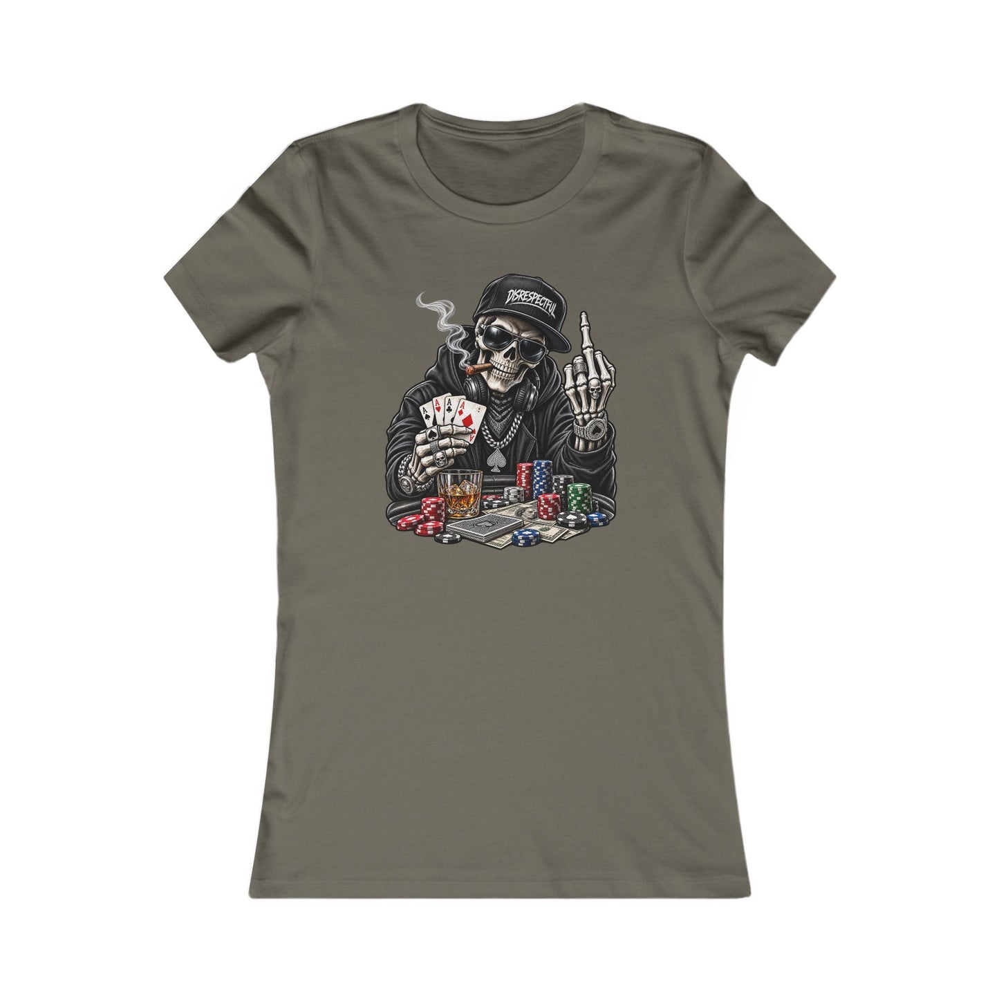 Skull Poker — Women's Favorite Graphic Tee
