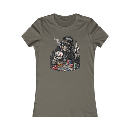 Skull Poker — Women's Favorite Graphic Tee