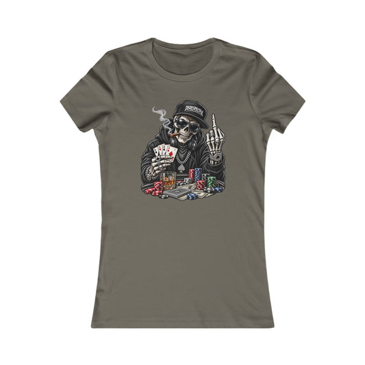 Skull Poker — Women's Favorite Graphic Tee