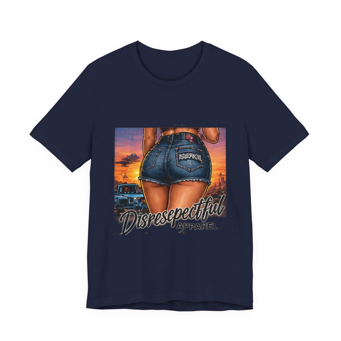 Sunset Denim — Retro Pin-Up Graphic Tee