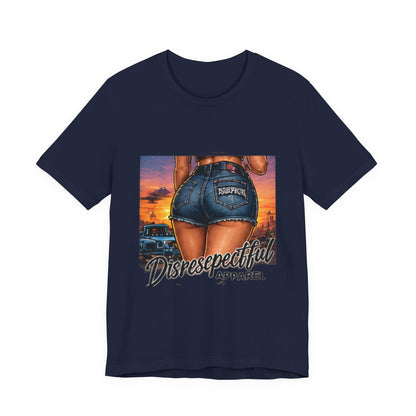Sunset Denim — Retro Pin-Up Graphic Tee