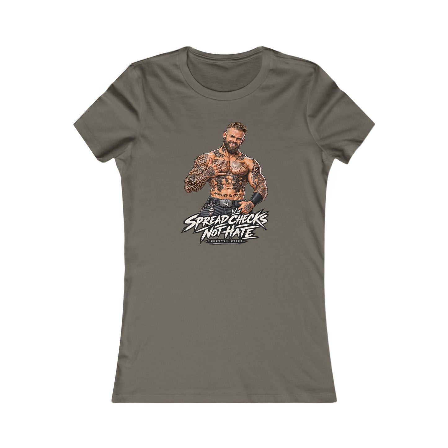 Spread Cheeks Not Hate — Tattooed Biker Women's Graphic Tee
