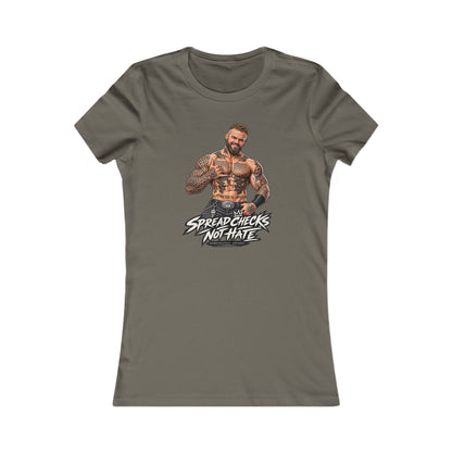 Spread Cheeks Not Hate — Tattooed Biker Women's Graphic Tee